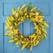 Northlight Daisy and Berry Floral Spring Wreath, Yellow and Purple 25"